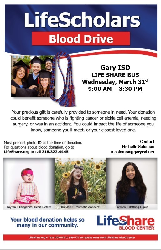 blood drive march