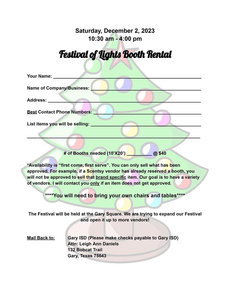 FOL Vendor Form, for a paper copy come to the Elementary front office!
